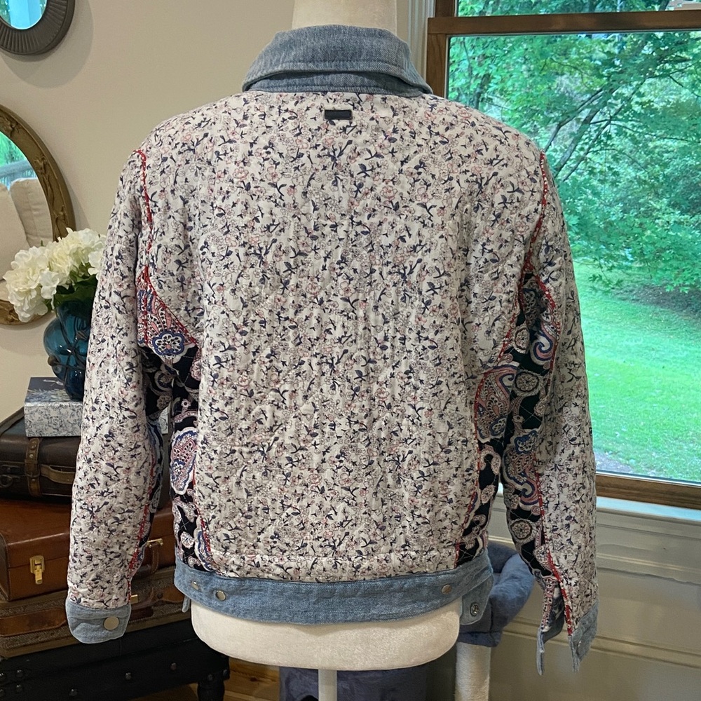 Blank Nyc Multicolor Patchwork Jean Jacket - image 8